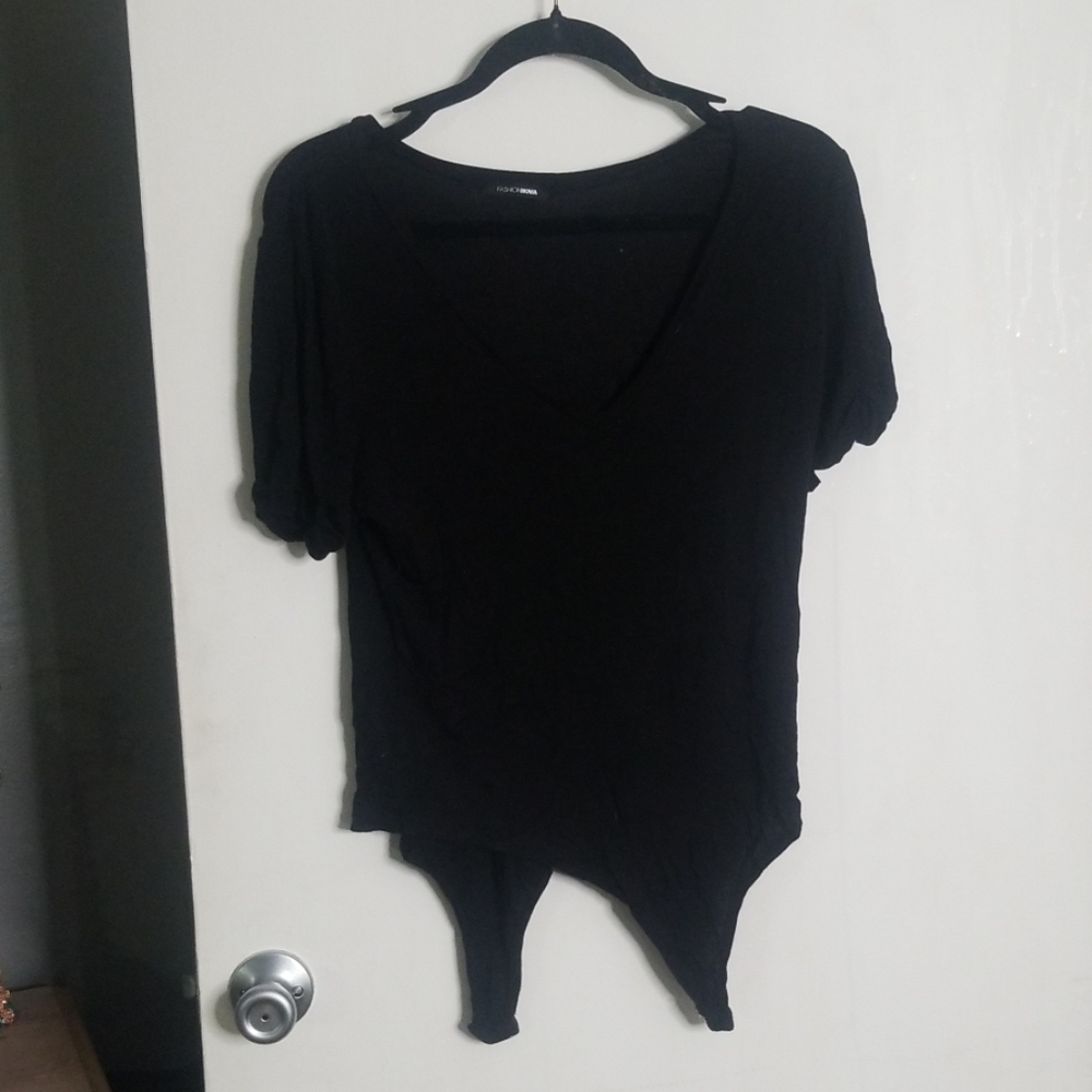 Fashion Nova 3x v neck body suit